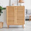 Rangement pour chaussures en bois massif Burlywood