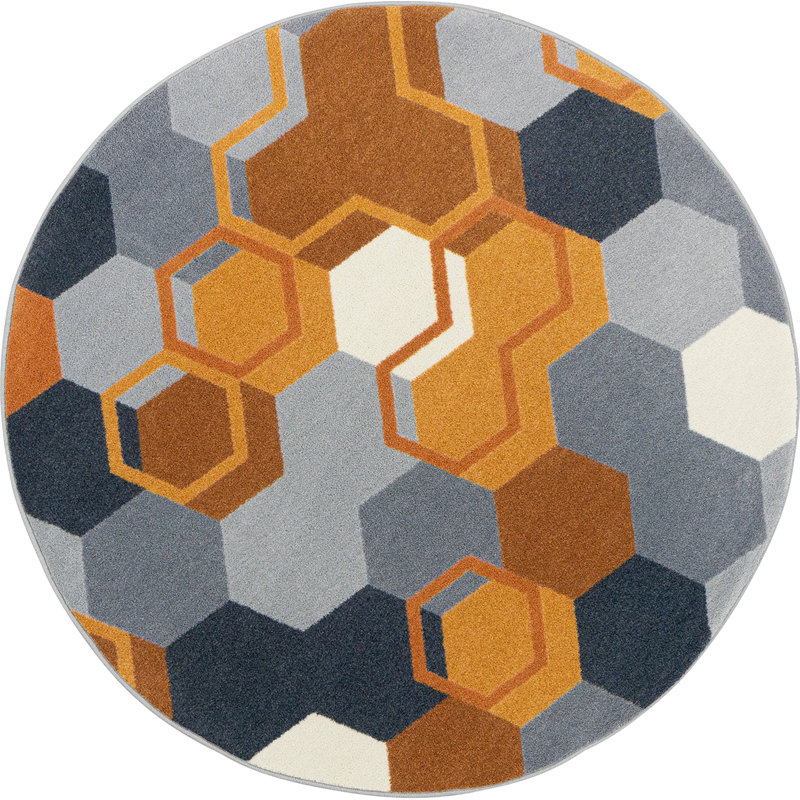 Team Up Area Rug, Round 7'7"