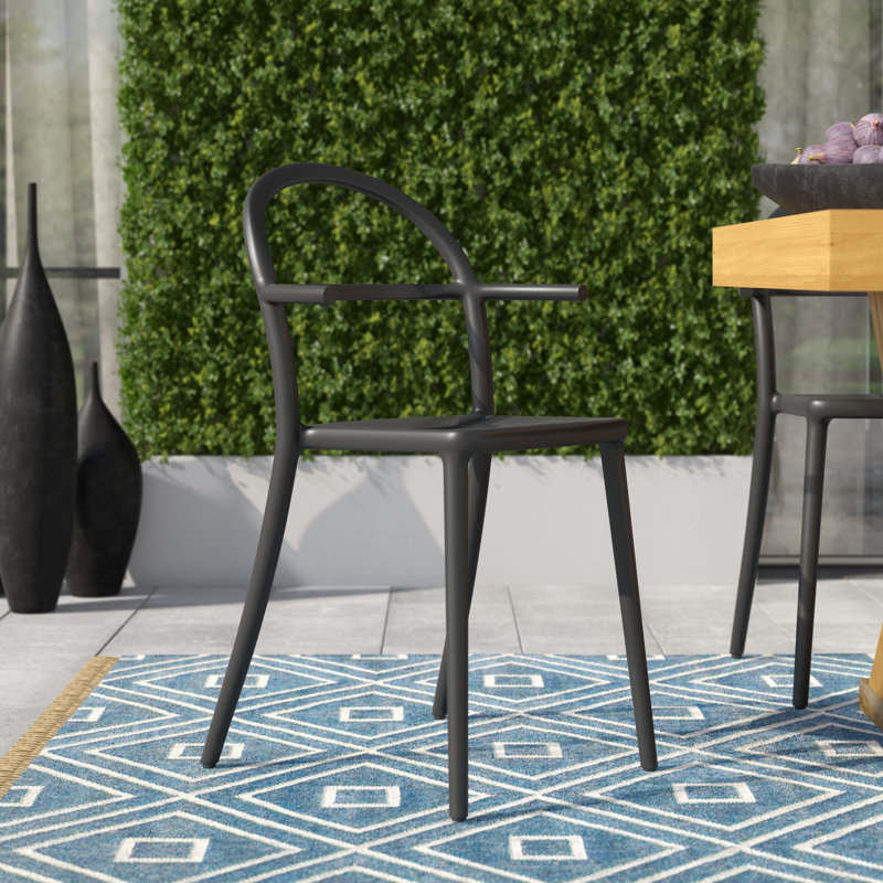 Generic C Arm Chair, Black