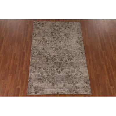 Floral Art & Craft Turkish Area Rug 5x8