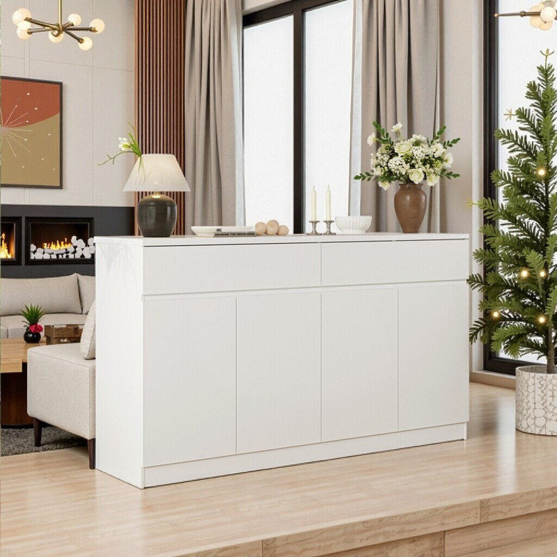 Elegant Buffet Cabinet with Storage Drawers, Multi-Function Dining Solution
