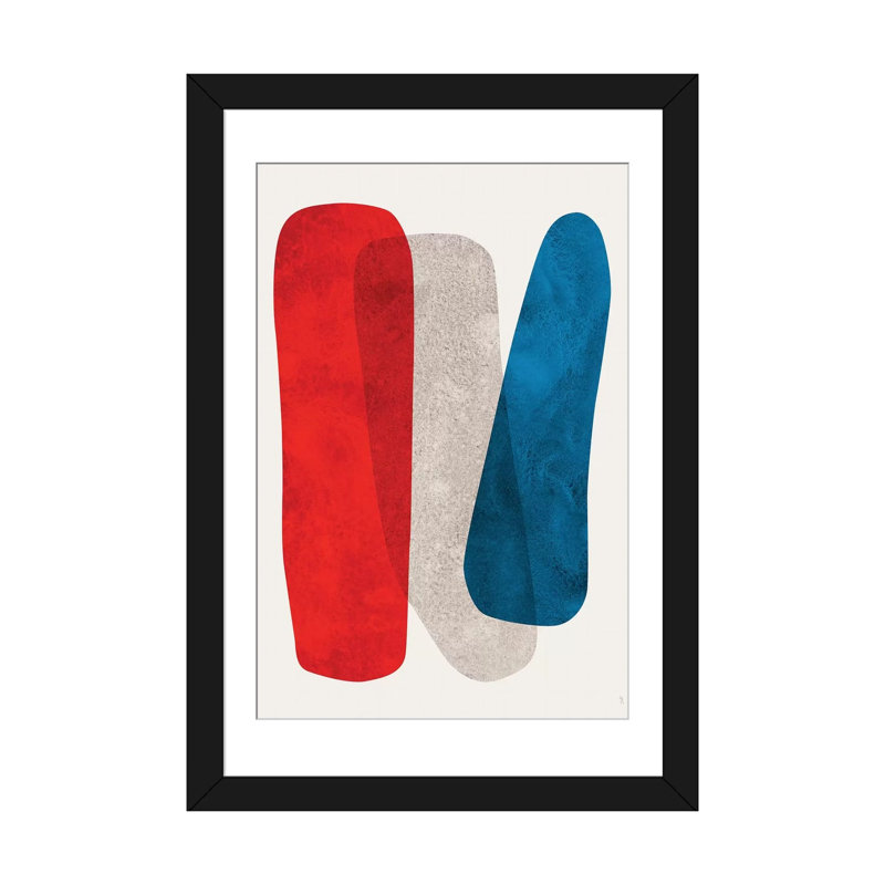 «Trinity» par Tracie Andrews - reproduction d'art sur toile tendue, H 24 po x l 16 po x P 1 po, Papier d'art encadré noir