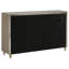 Commode de chambre à coucher à 8 tiroirs Lorient ivoire et brun clair