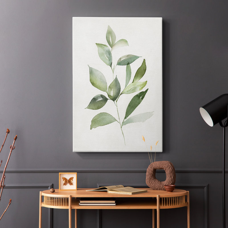 «Fresh Leaf Montage I» -Gallery Wraraped Cavas, H 36 po x l 24 po