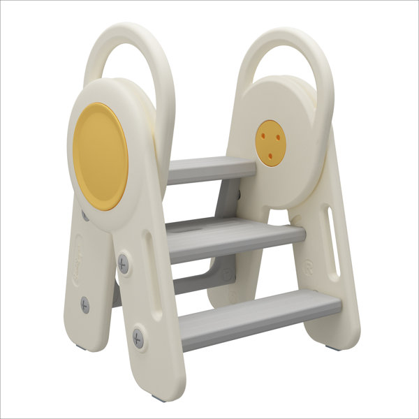 Zoomie Kids Kordt White/Gray 2 - Step Stool