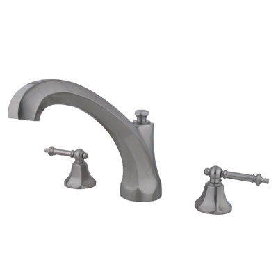Kingston Brass Metropolitan Two-Handle 3-Hole Deck Mount Roman Tub Faucet