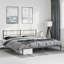 Structure de lit en métal Meny, acier robuste, sans matelas-1723415102-1723415103