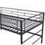 Lit mezzanine moyen avec escalier de rangement, lit simple-85785876