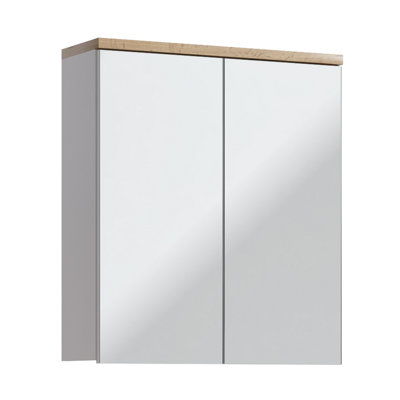 Carlos 600mm W 700mm H Surface Frameless Medicine Cabinet Mirror Adjustable