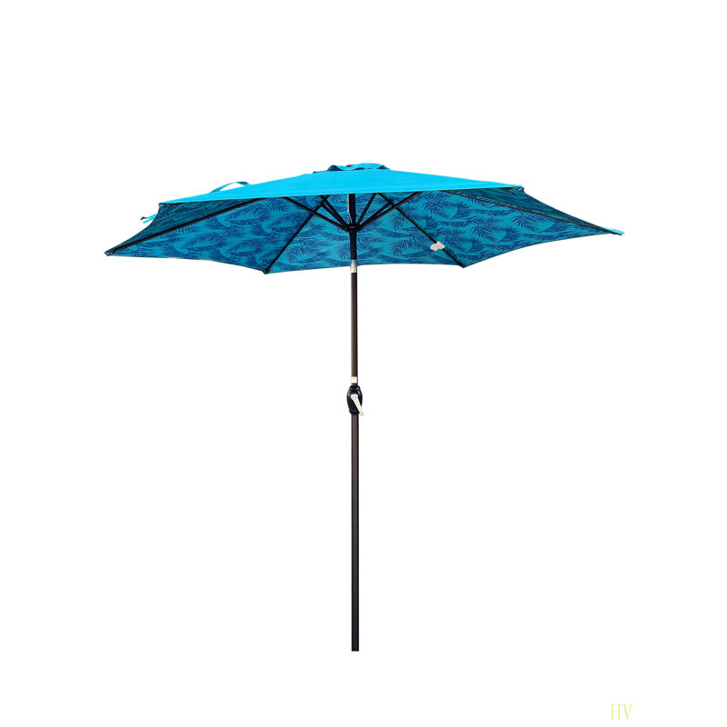 9FT UMBRELLA Ice Pattern, Cyan