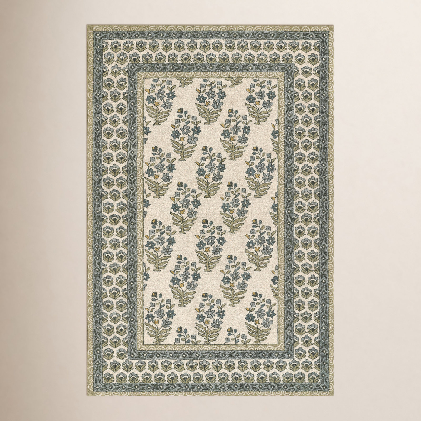 Alice Hand-Woven Floral Rug, Rectangle 9' x 12'