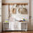 2-Door Storage Bench with Open Cubbies