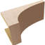 Bois de cèdre brut StockportThane Corbel, apprêté brun clair Stockport-88291822