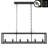 Pitman 6 - Light Kitchen Steel Island Linear Square / Rectangle Dimmable Chandelier-1005614752
