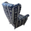 Velvet Wingback Chair