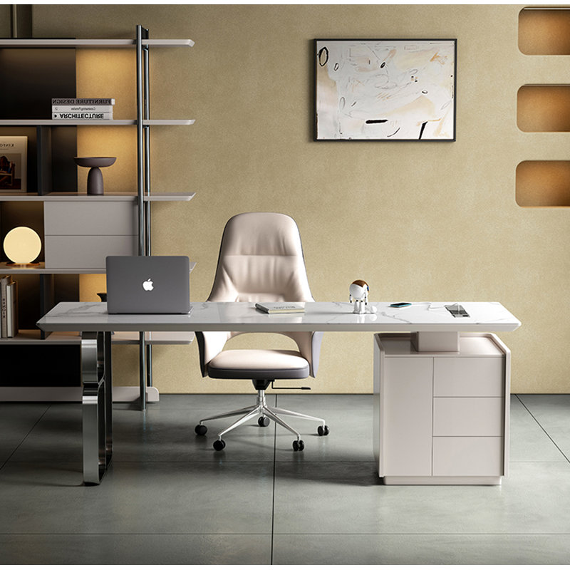 Bureau de table Italian Minimalist, H 29,5 po x l 70,9 po x P 27,6 po