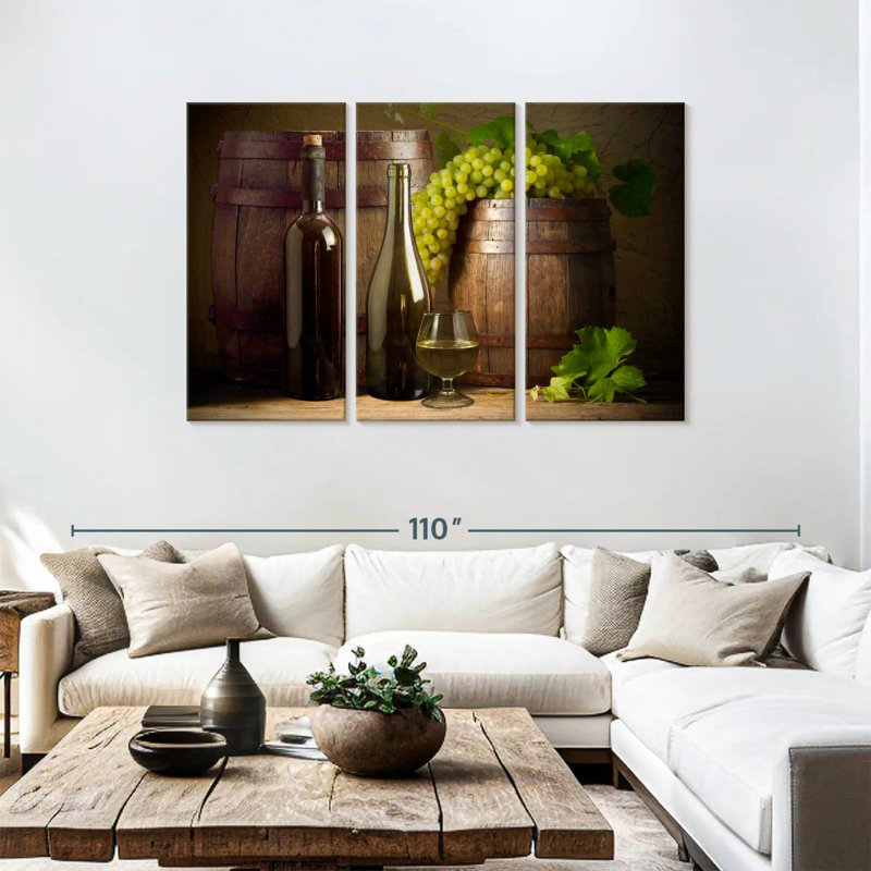 Yarlin Rustic Wine, 48" H x 74" W