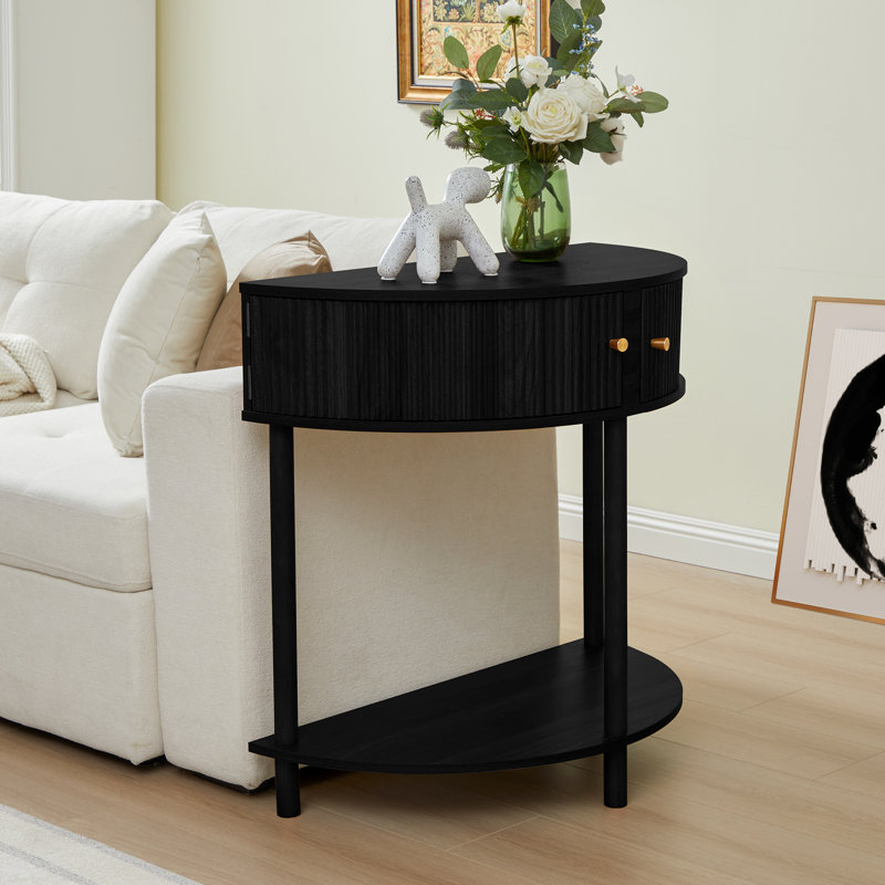 31.5'' Storage Console Table, Black