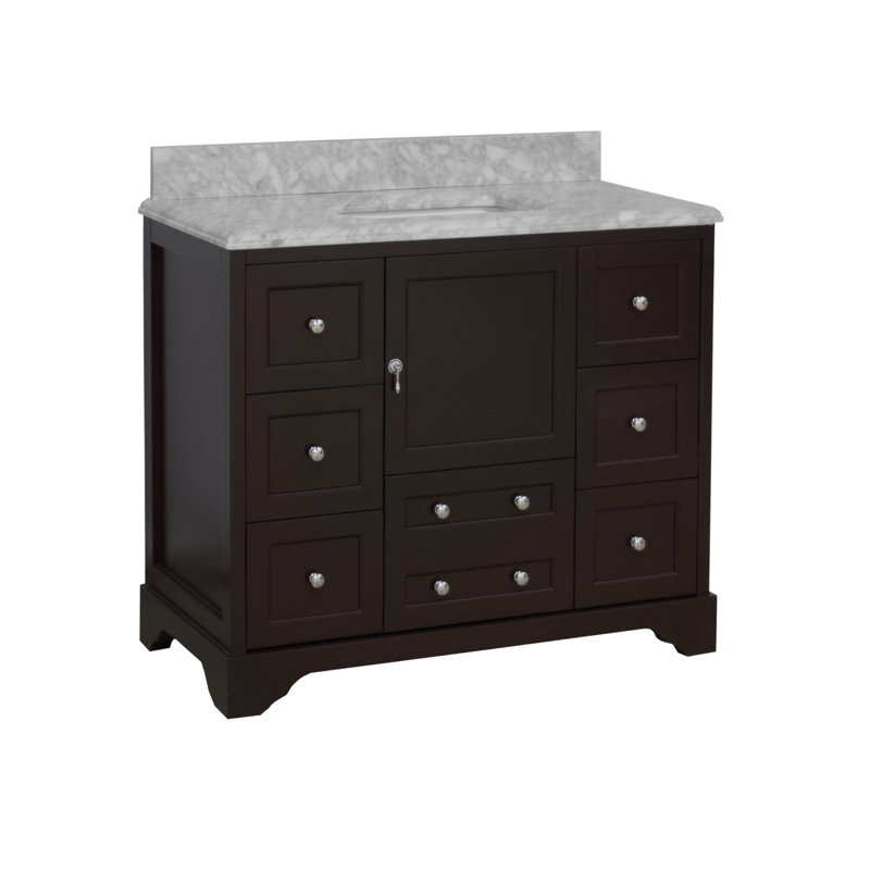 Ensemble de meuble-lavabo simple 42 po Tilford, Chocolat