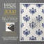 Motif de fleurs indigo I - impression encadrée de qualité supérieure - prêt à être accroché - aucun clou requis - aucun clou requis-756952332-756952328