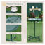 Green Steel Bird Training Activity Playground with Perch