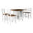 Jeraldene 4 - Person Pedestal Dining Set-691210655-691210654-691210653
