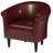 Liam Faux Leather Barrel Chair-1487494432