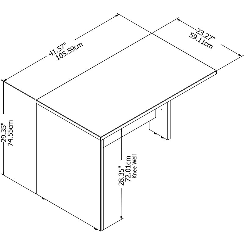 Ensemble de bureau configurable Studio C, Blanc
