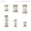 Lanterne murale d'extérieur à 2 ampoules Swann-55279420-55279421