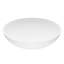 Lavabo de salle de bain à vasque ronde fait à la main blanc mat L 16 po x l 16 po x H 5 po Lotus