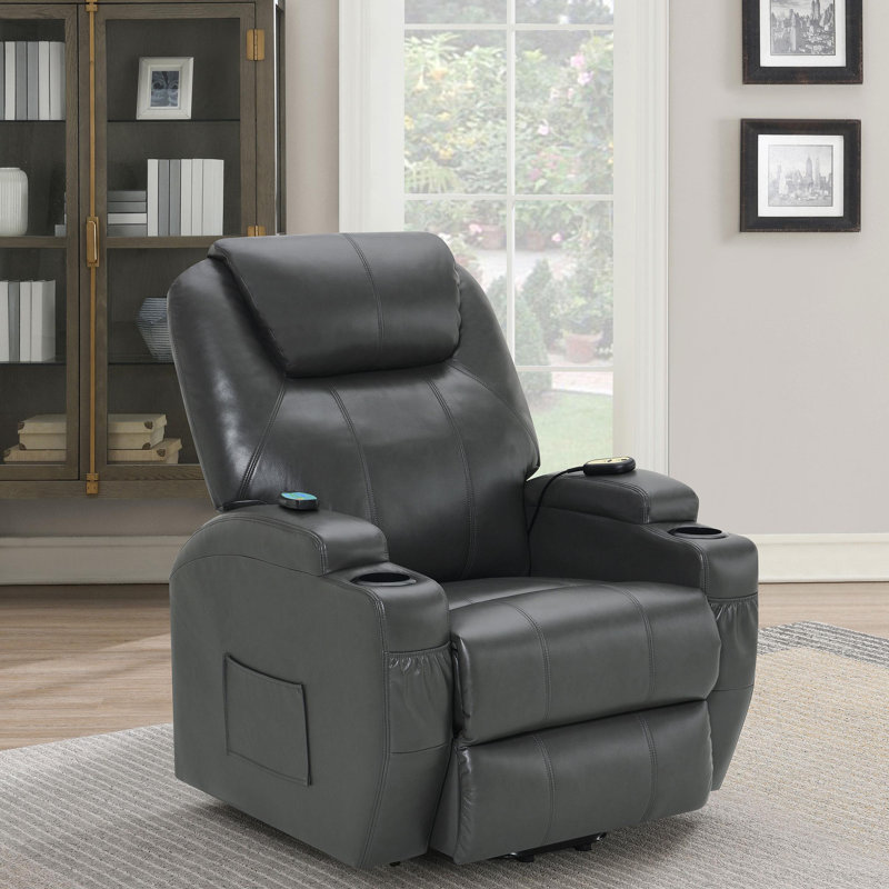 Fauteuil inclinable de massage inclinable électrique, Gris