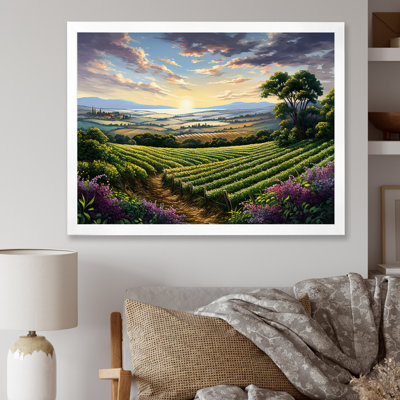 " Vineyard Charm Liquid Art IV "