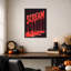 «Red Dripping Scream» par Andreas Magnusson, impression sur toile encadrée-134342484