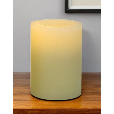 5" Ivory Flameless Pillar Candle