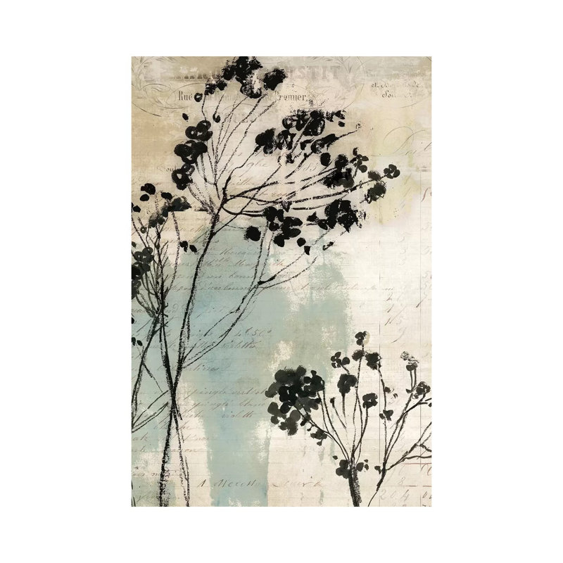 Inky Floral I - Wrapped Canvas Painting