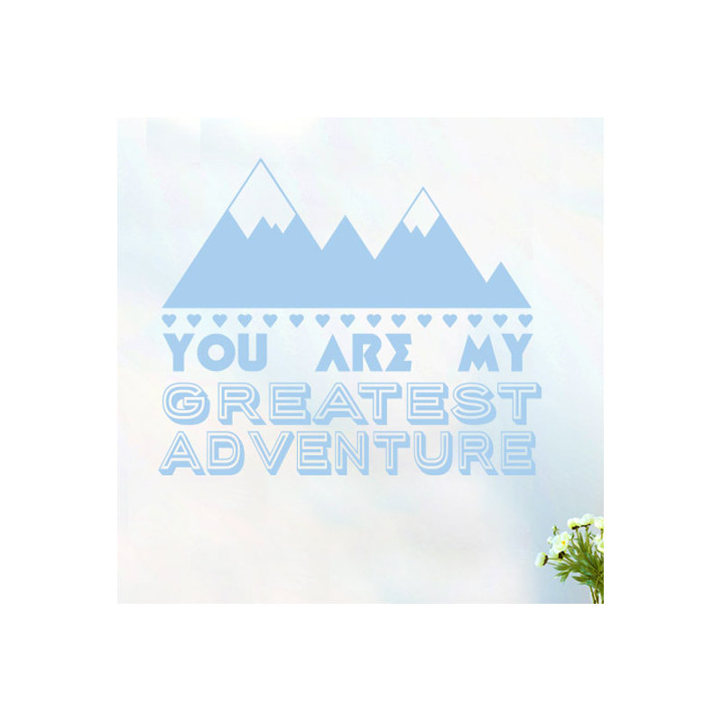 Wall Decal, Light Blue, Large