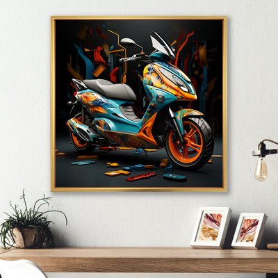 " Geometric Scooter Journey "