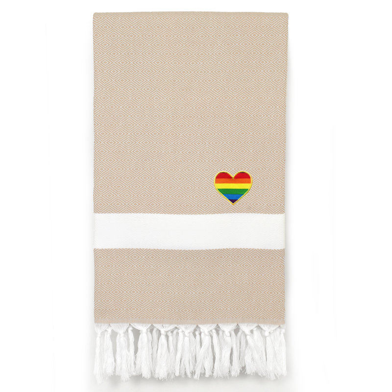 Serviette de plage turque en coton, Beige
