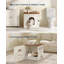 Bac à litière à montage sans outil, niche pour chat, armoire de toilette pour chat, porte à double verrouillage, 55 x 50 x 50 cm, gris chiné-136271525