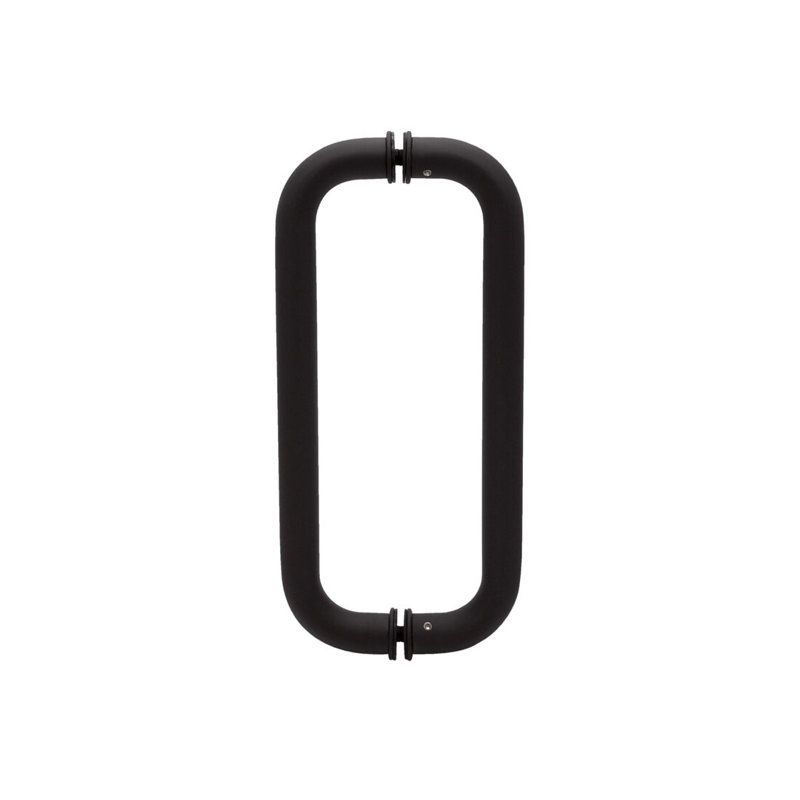 FHC CP12X12MB 12" Pull- 1" Back to Back Pull Handles - Matte Black, Matte Black