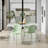 Kyoto Minimalist Industrial Stackable Plastic Dining Chair with Metal Leg, Quick Assembly, Suitable for Indoor and Outdoor Cafes and Restaurants (Set of 4)-828441173