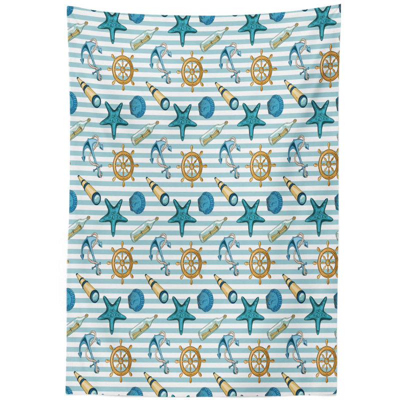 Nautical Tablecloth, 90" L x 60" W