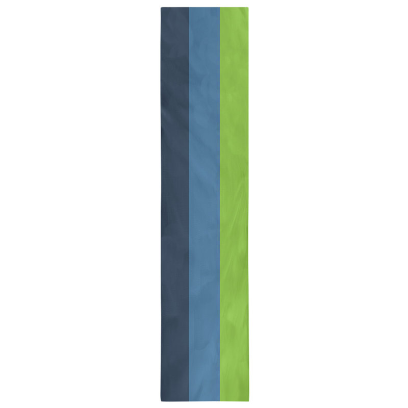 Minnesota Basketball Table Runner, 90" L x 16" W, Navy/Blue/Aurora Green, Cotton Twill