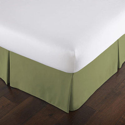 Jupe de lit en microfibre plissée avec descente de 15 po Vilano Springs