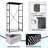 4 Drawer Dresser for Bedroom, Narrow Chest of Drawers, Wooden Top and Study Iron Frame 18"x37.5"-(WxH)