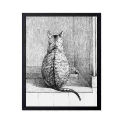 Jean Bernard - chat assis