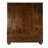 Wood Brown Coat Rack with Clock and Hooks