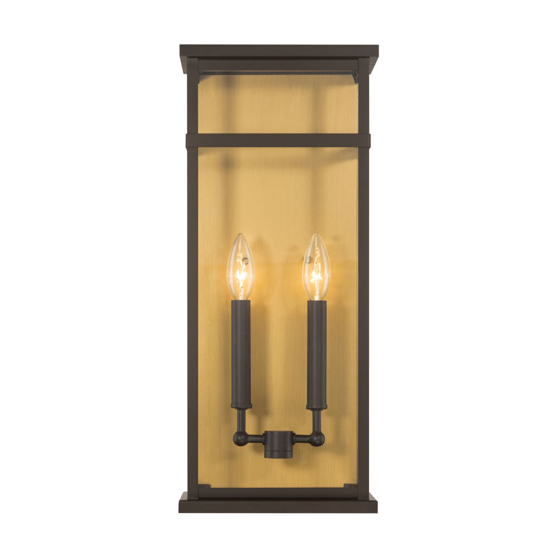 Applique murale d'extérieur 2 lumières Briarlane, Deux lumières, H 20 po x l 8,5 po x P 5,25 po