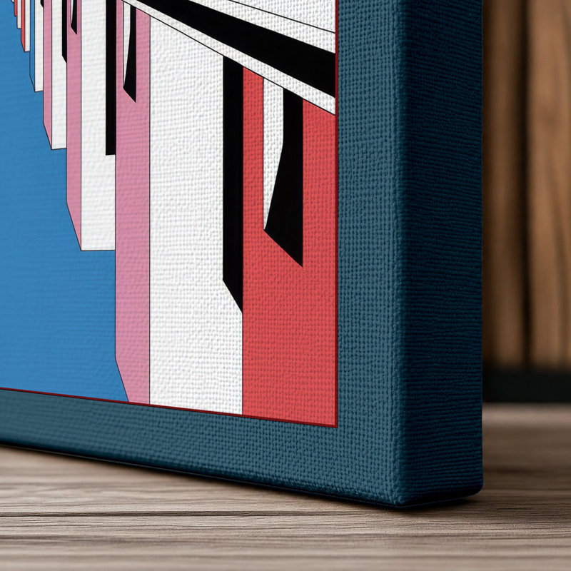 Print, 24x16 - 61.0 x 40.6 cm, Teal Border