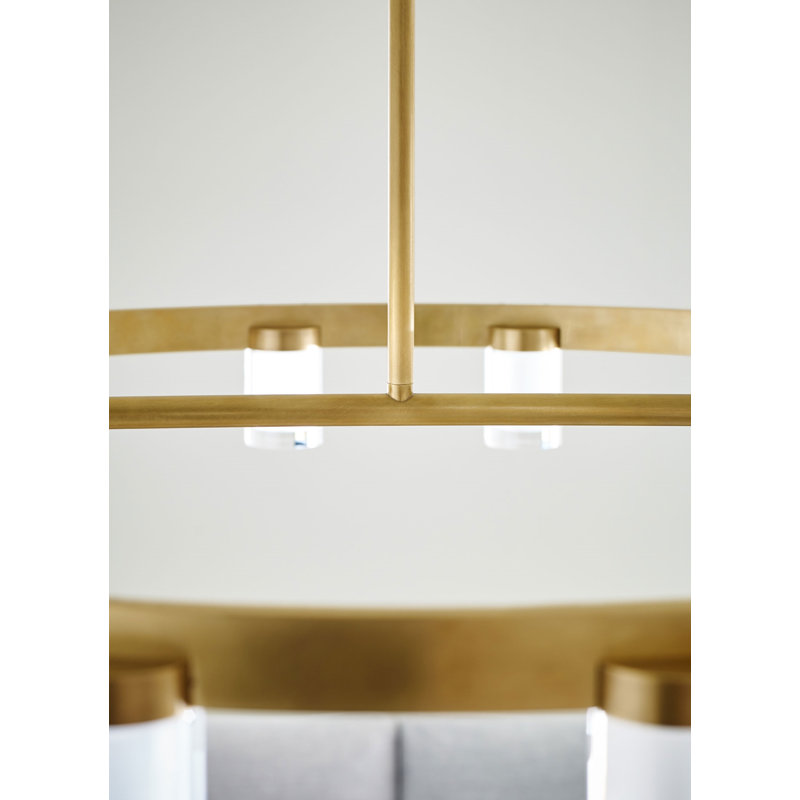 Esfera 16 - Light LED Chandelier, Natural Brass